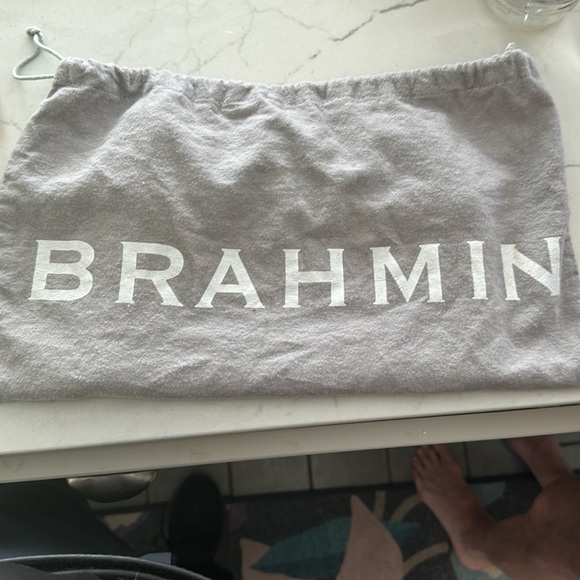 Brahmin oversized croc embossed leather wristlet - Picture 3 of 3